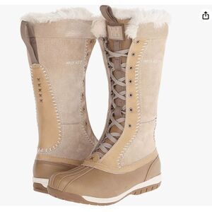 Helly Hansen Frogner 100% Leather Shearling-Lined Winter Boots, US 9.5